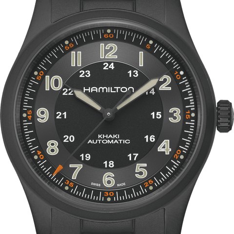 Hamilton Khaki Field Titanium Auto 38 (black PVD)