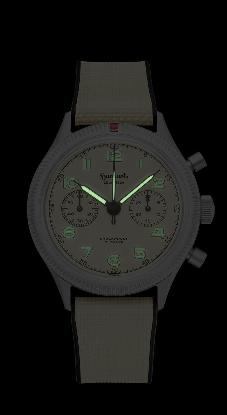 Hanhart 417 Ti Desert Pilot