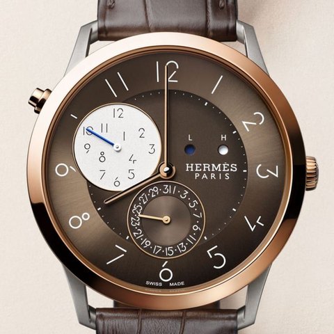 Hermès Slim d'Hermès GMT (Titanium)