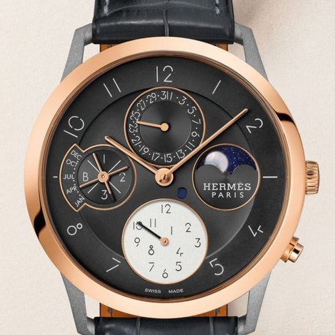 Hermès Slim d'Hermès Quantieme Perpetuel (Titanium)
