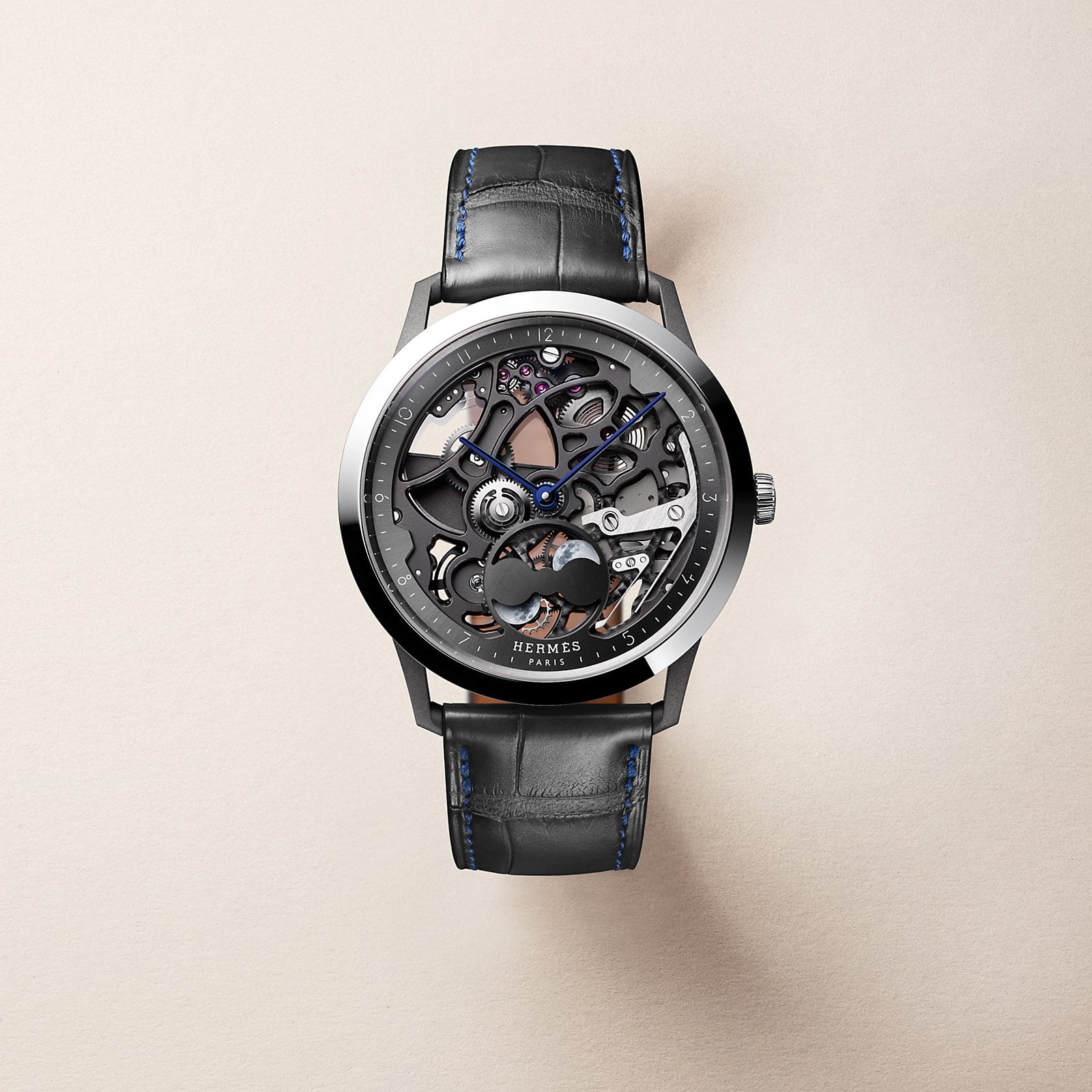 Hermès Slim d'Hermes Squelette Lune (Titanium)