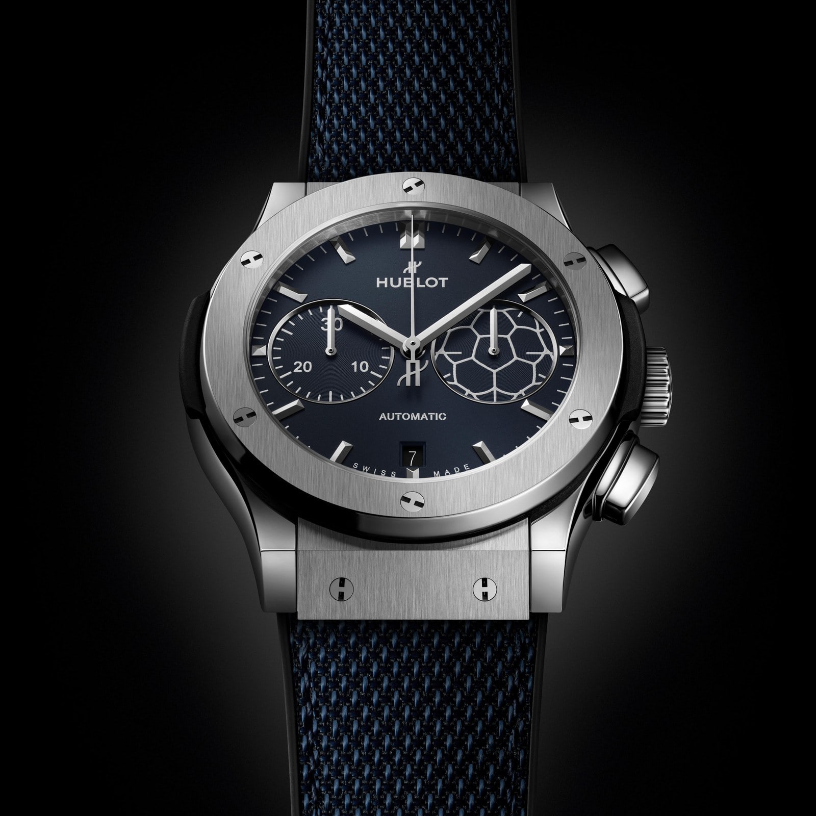 Hublot Classic Fusion Chronograph Titanium Blue Victory 45mm