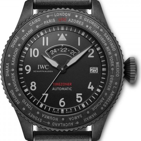 IWC Pilot's Watch Timezoner Top Gun Ceratanium (IW395505)