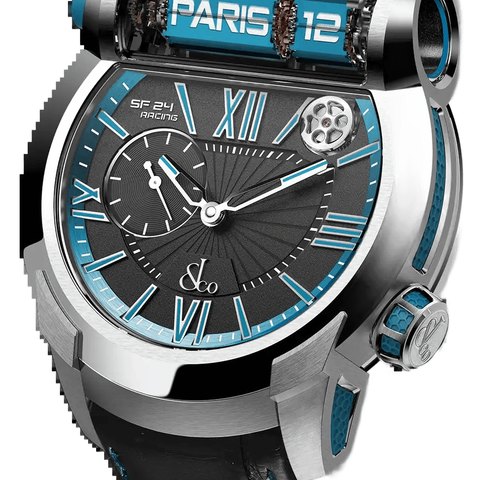 Jacob & Co Epic SF24 Racing Grade 5 Titanium Blue