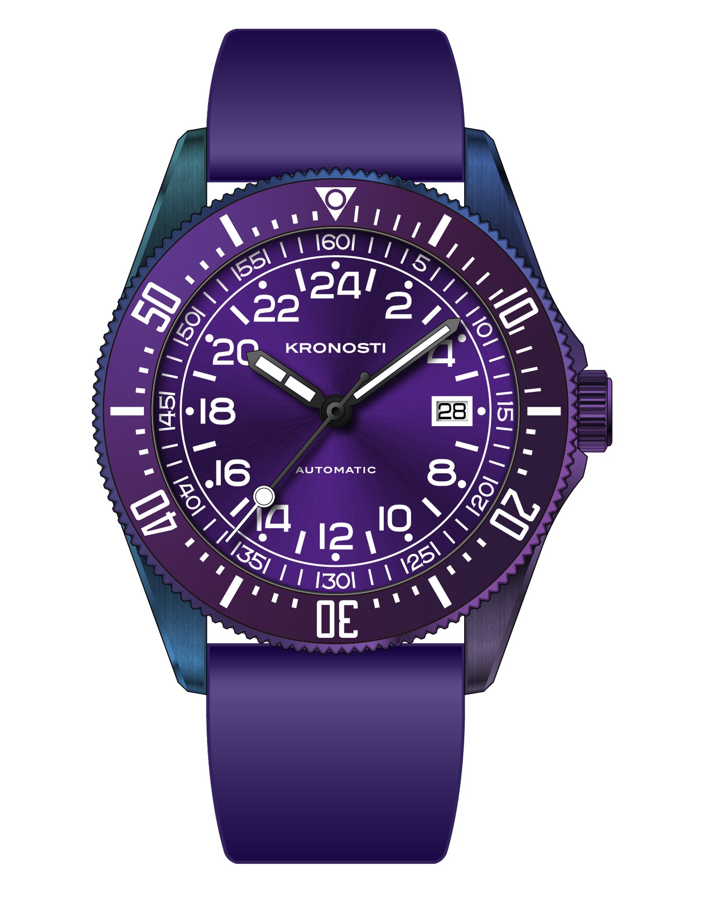 KRONOSTI Deep Explorer Aurora Titanium GMT