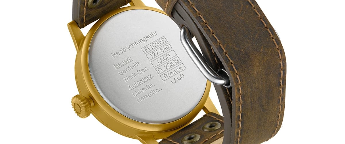 Laco Pilot Watch Original Friedrichshafen Bronze 45