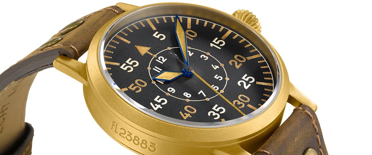 Laco Pilot Watch Original Friedrichshafen Bronze 45
