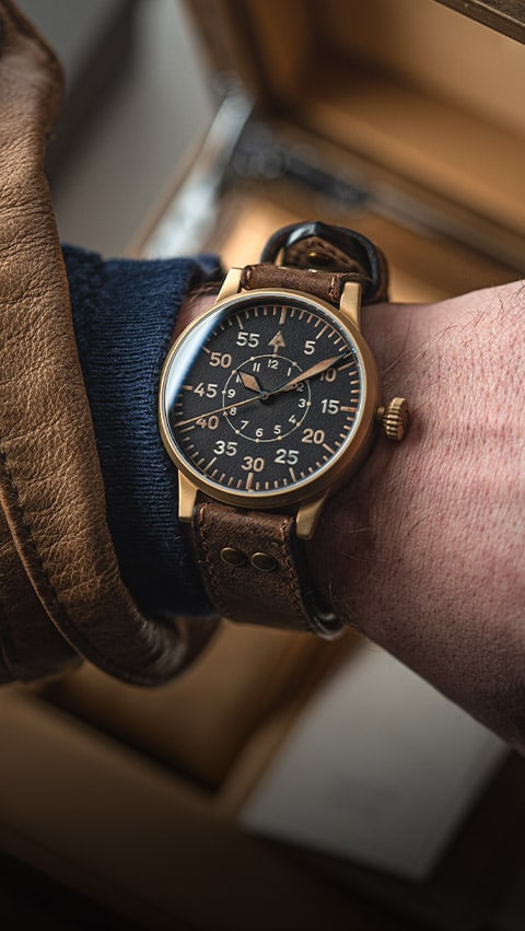 Laco Pilot Watch Original Paderborn Bronze