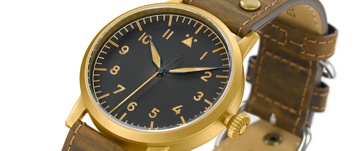 Laco Pilot Watch Original Westerland Bronze 45