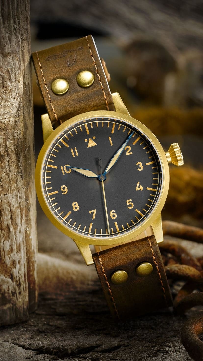Laco Pilot Watch Original Westerland Bronze 45