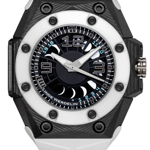 Linde Werdelin Oktopus Moon 3DTP White Black Ink