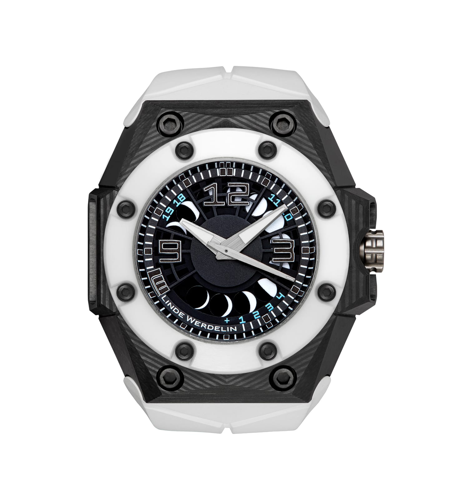 Linde Werdelin Oktopus Moon 3DTP White Black Ink