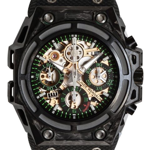 Linde Werdelin SpidoSpeed Carbon Green (3D Movement)