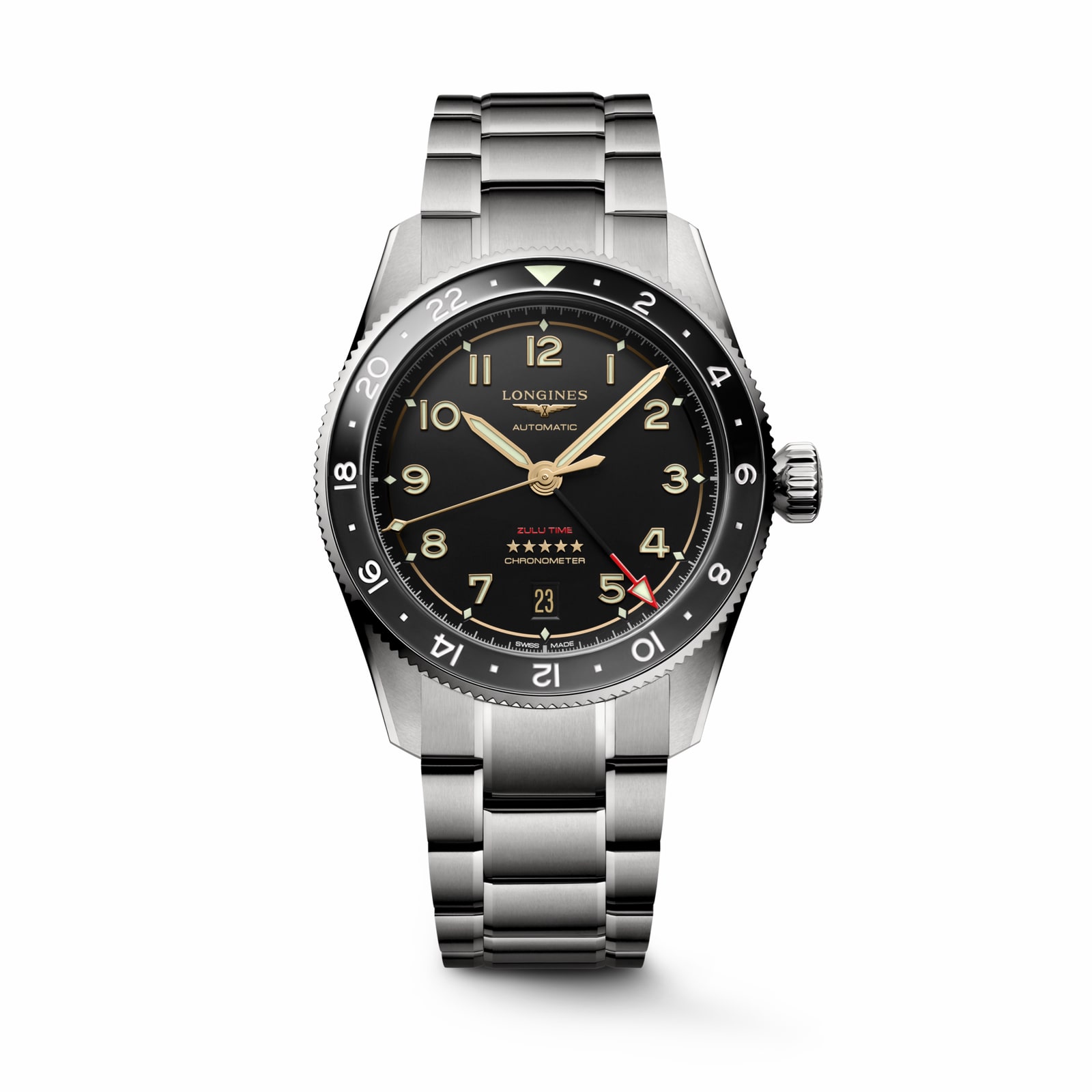 Longines Spirit Zulu Time Titanium 39mm