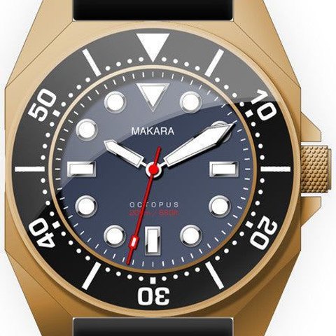 Makara Octopus Bronze