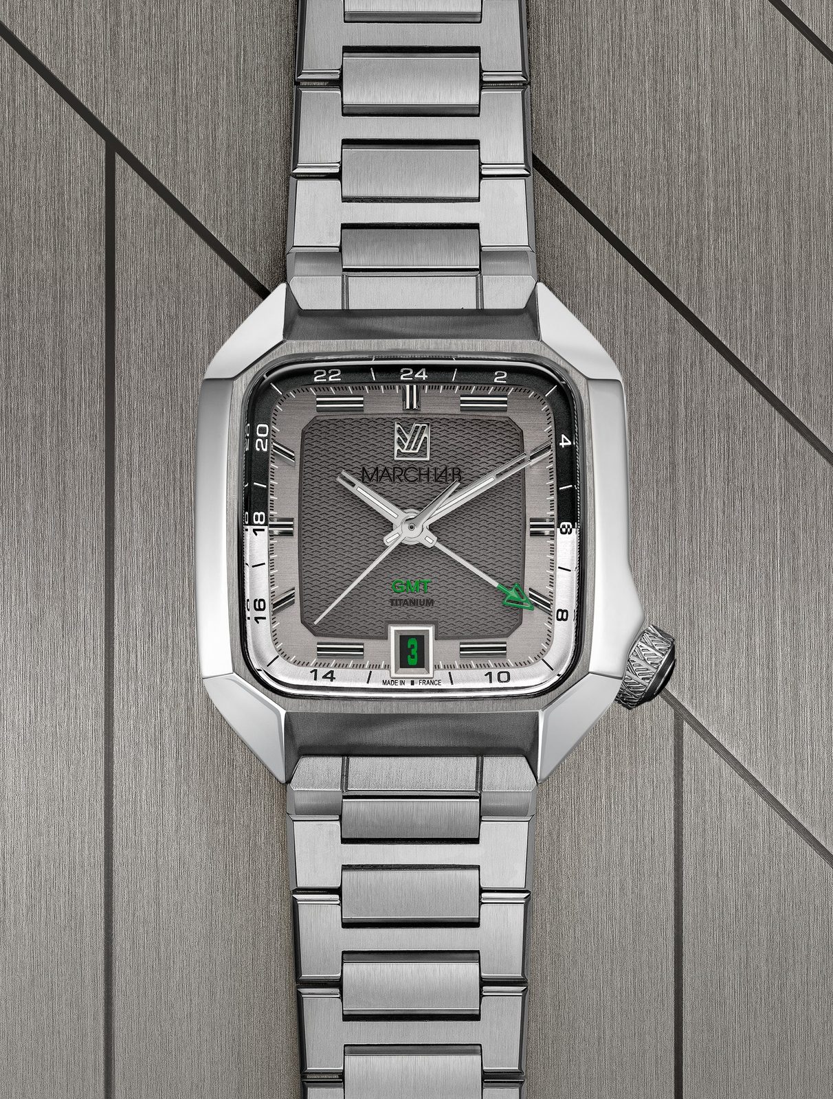 March LA.B AM2 Slim GMT Titane