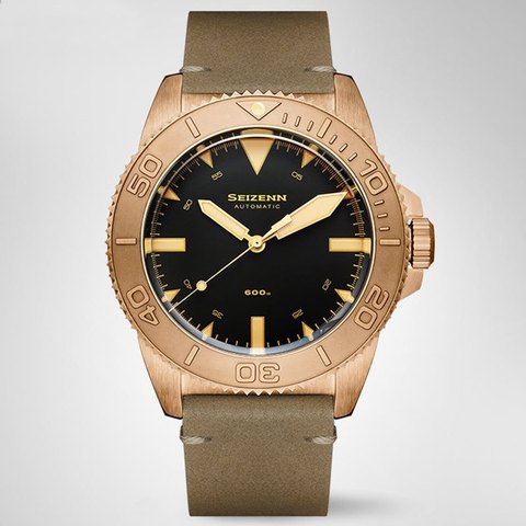 Merkur SEIZENN Pure Bronze CuSn8 Pro Diver 600M