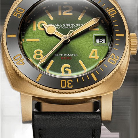 Nivada Grenchen Depthmaster Bronze Green