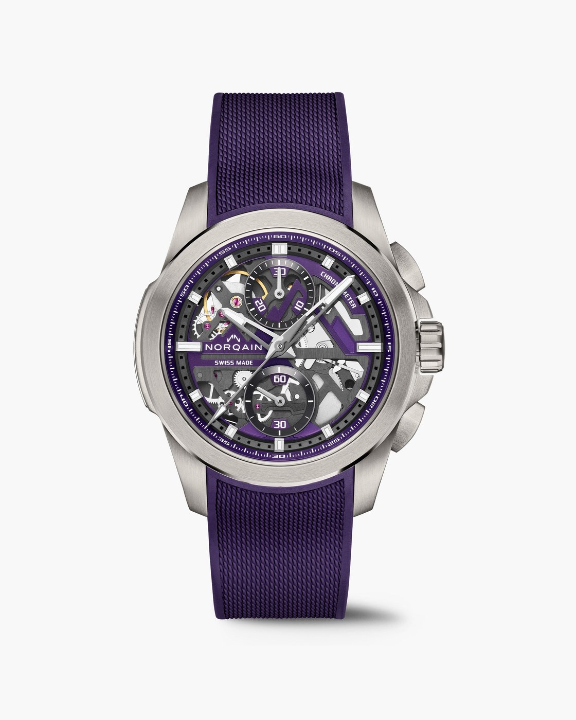 Norqain Independence Skeleton Chrono 42mm (purple)