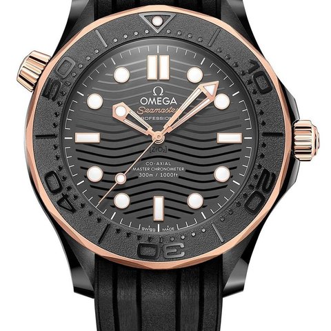 Omega Seamaster Diver 300M 43.5mm Black Ceramic and Sedna Gold