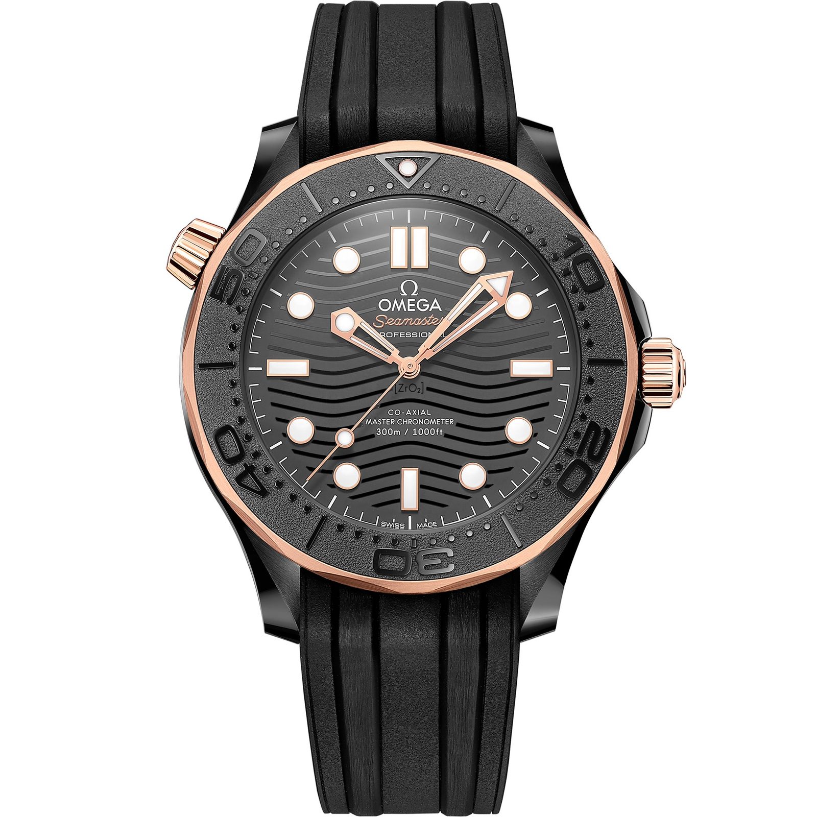 Omega Seamaster Diver 300M 43.5mm Black Ceramic and Sedna Gold