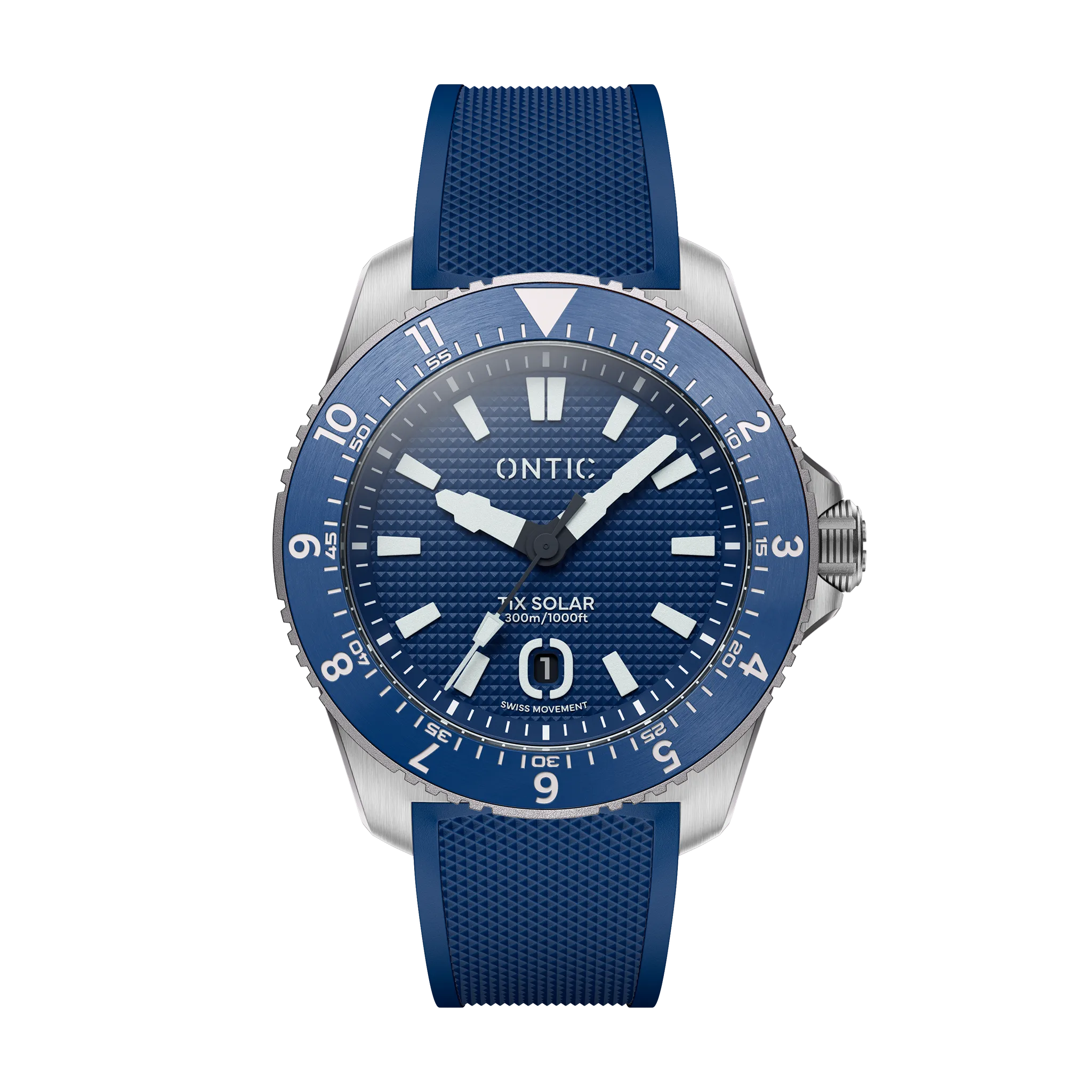Ontic Utility - 40mm Men's Titanium Watch - Colbalt - Swiss Solar