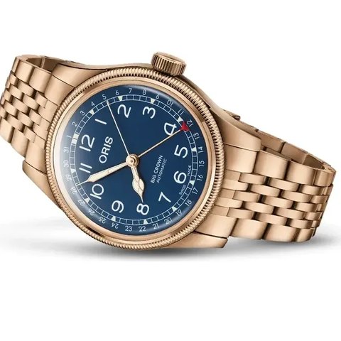 Oris Big Crown Bronze Pointer Date (Blue)