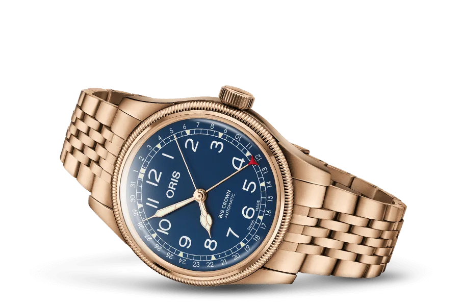 Oris Big Crown Bronze Pointer Date (Blue)