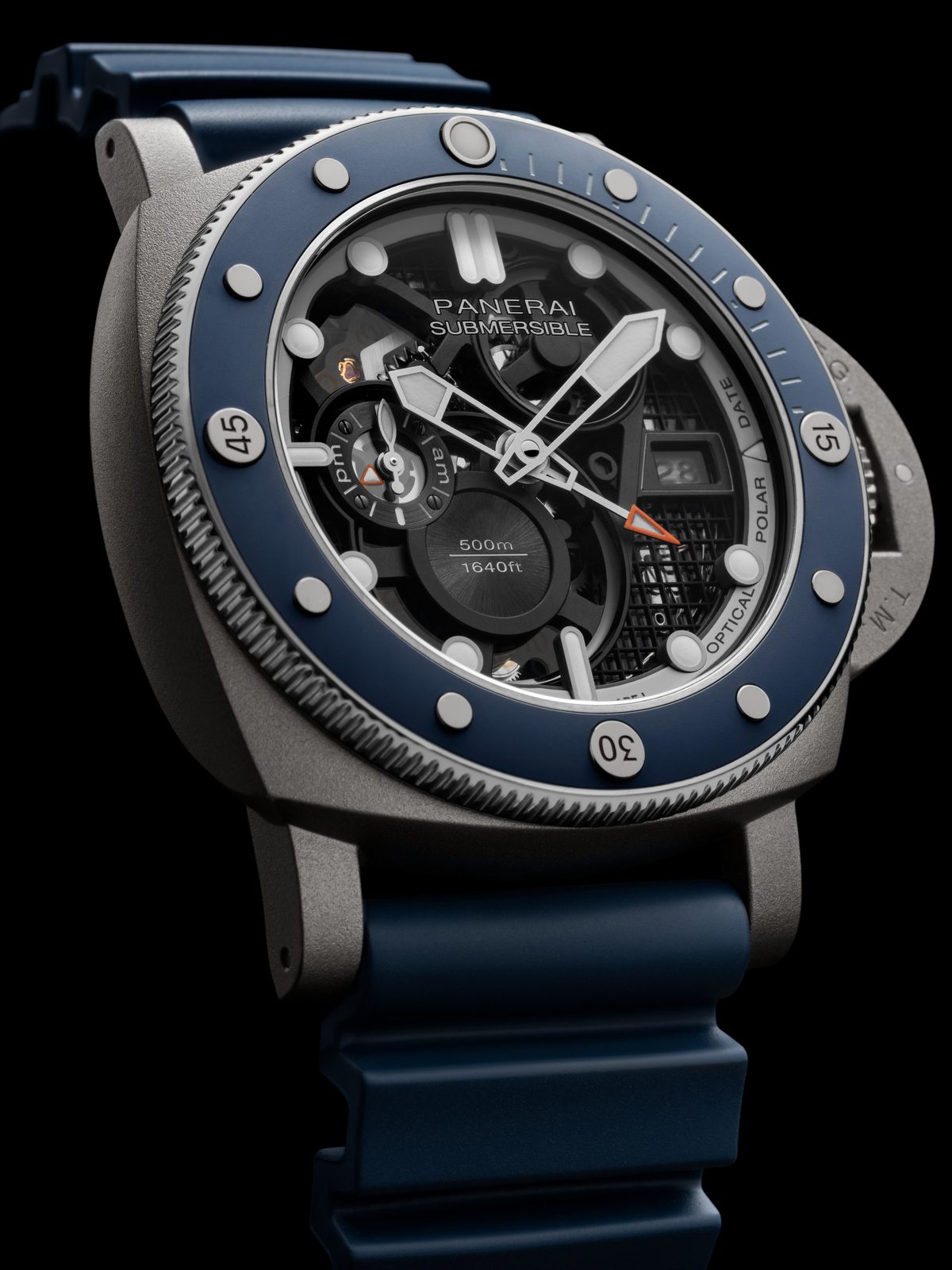 Panerai Submersible GMT DMLS Titanio Skeleton 47mm