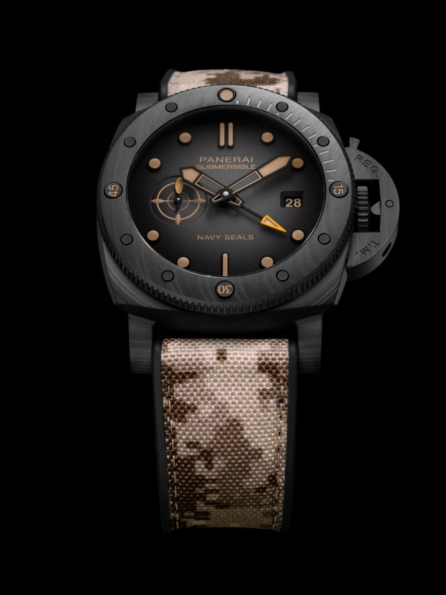 Panerai Submersible QuarantaQuattro GMT Navy SEALs Carbotech