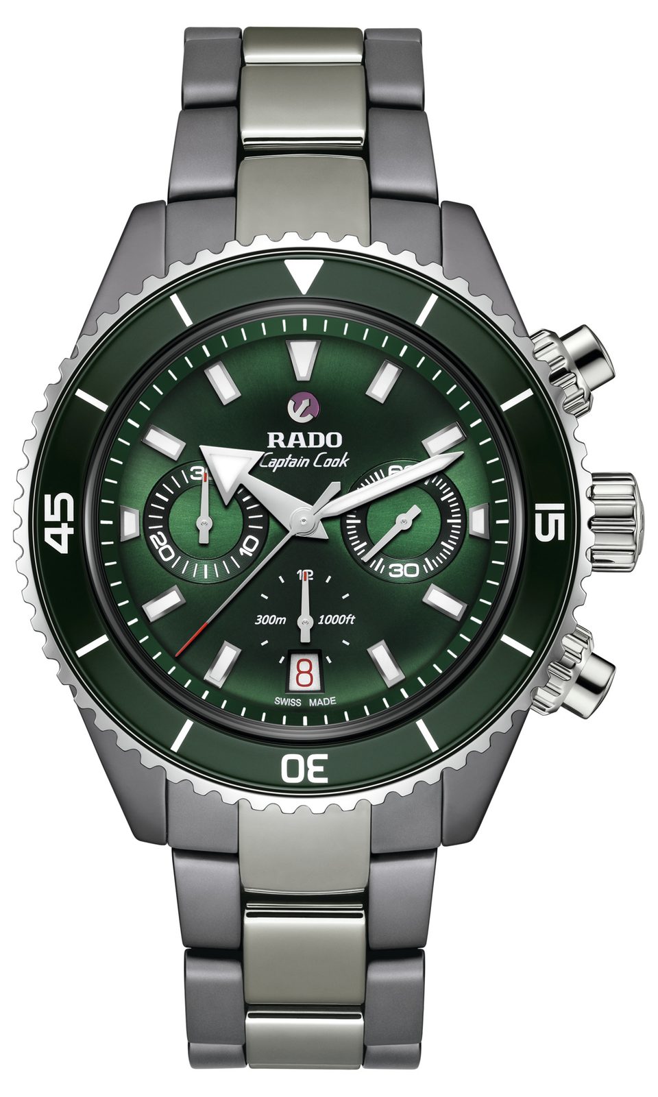 Rado Captain Cook High-Tech Ceramic Automatic Chronograph (plasma, green)