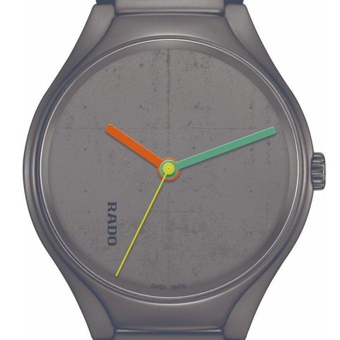 Rado True Round x Les Couleurs Le Corbusier (Ivory Black)