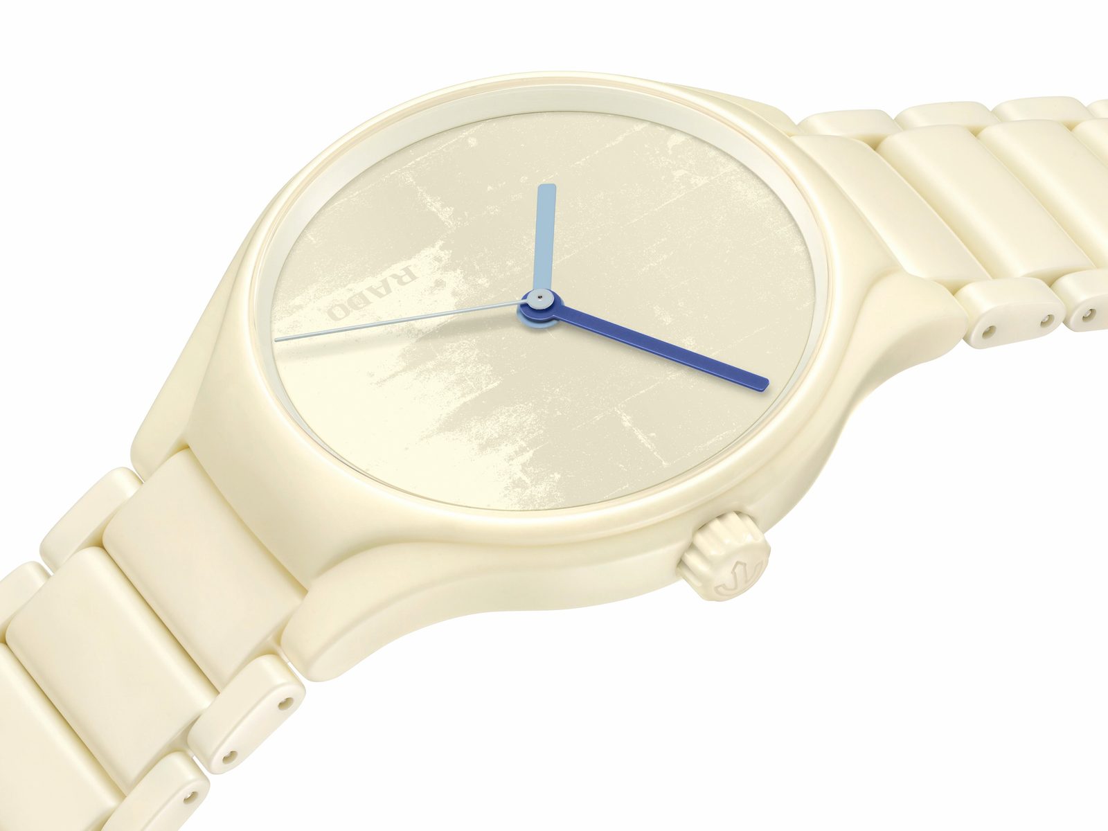 Rado True Round x Les Couleurs Le Corbusier (Ivory White)