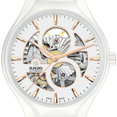 Rado True Round Automatic Open Heart (white)