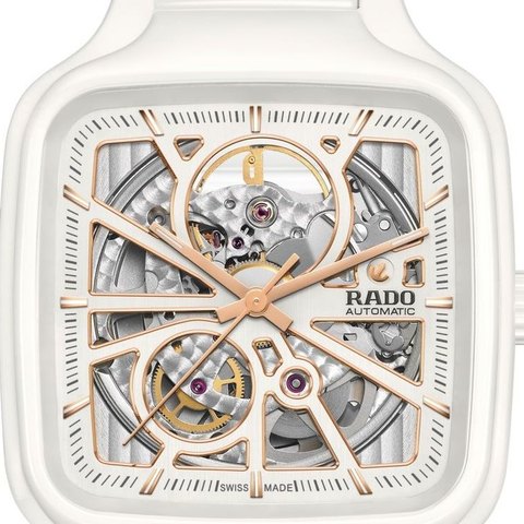 Rado True Square Automatic Open Heart (white)