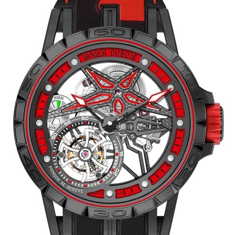 Roger Dubuis Excalibur Spider Pirelli Monotourbillon Black DLC Titanium 45mm
