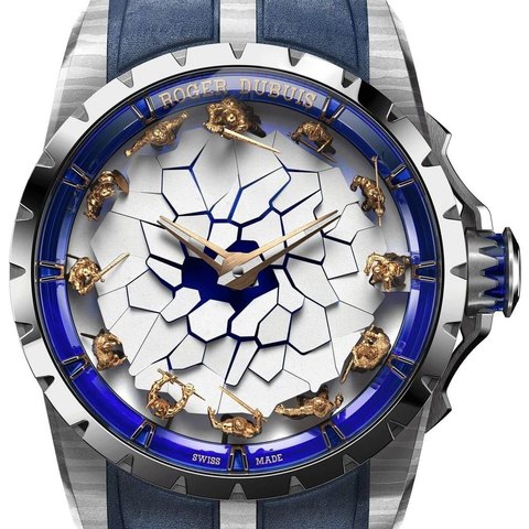 Roger Dubuis Knights of the Round Table Damascus Titanium 45mm (Sword Bridge)