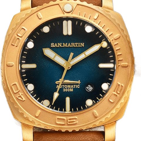 San Martin SN078-Q 44mm Bronze Diver