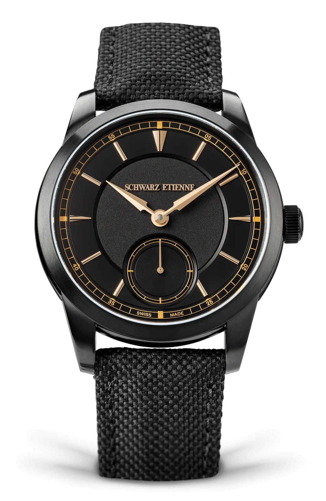 Schwarz Etienne 1902 Petite Seconde Heure Doree (Black DLC Titanium)