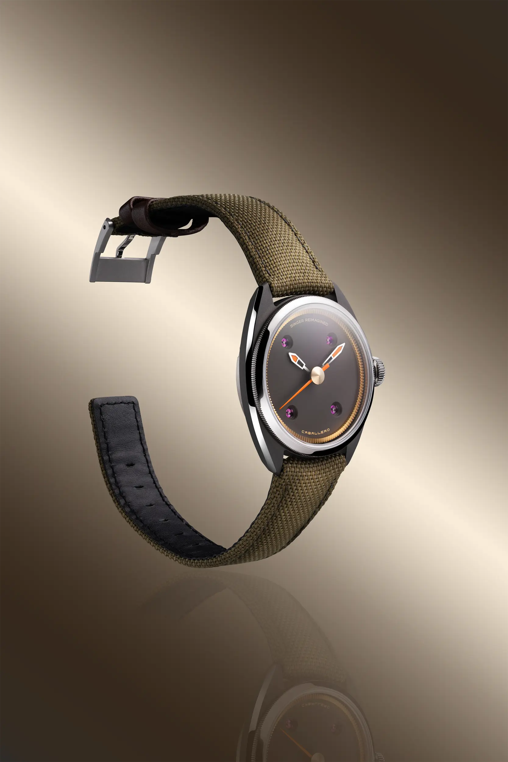Singer Reimagined Caballero Titanium Cocoa Brown