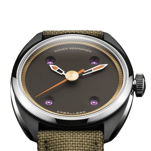 Singer Reimagined Caballero Titanium Cocoa Brown