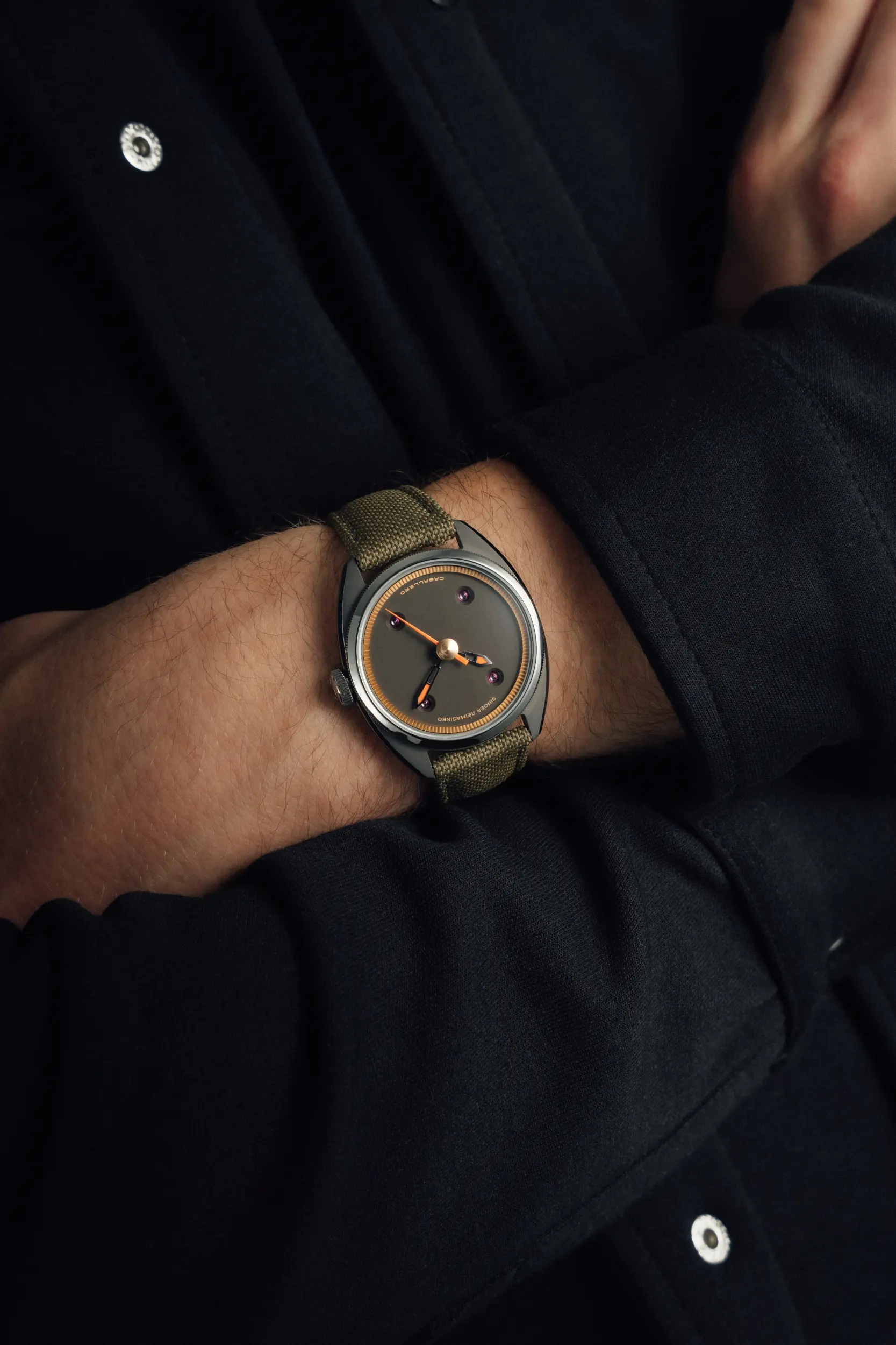 Singer Reimagined Caballero Titanium Cocoa Brown