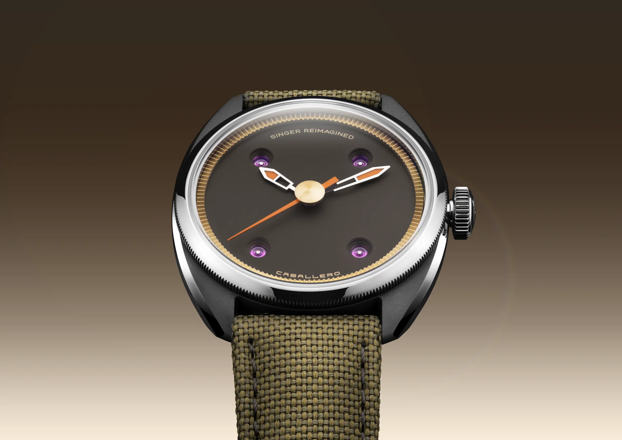 Singer Reimagined Caballero Titanium Cocoa Brown