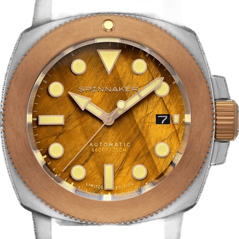 Spinnaker Hull Titanium Bronze Automatic Lapidary LE