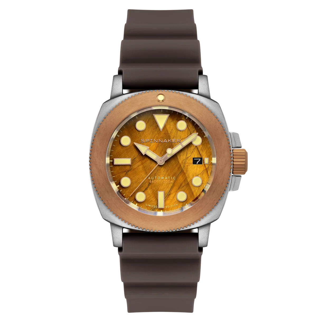 Spinnaker Hull Titanium Bronze Automatic Lapidary LE