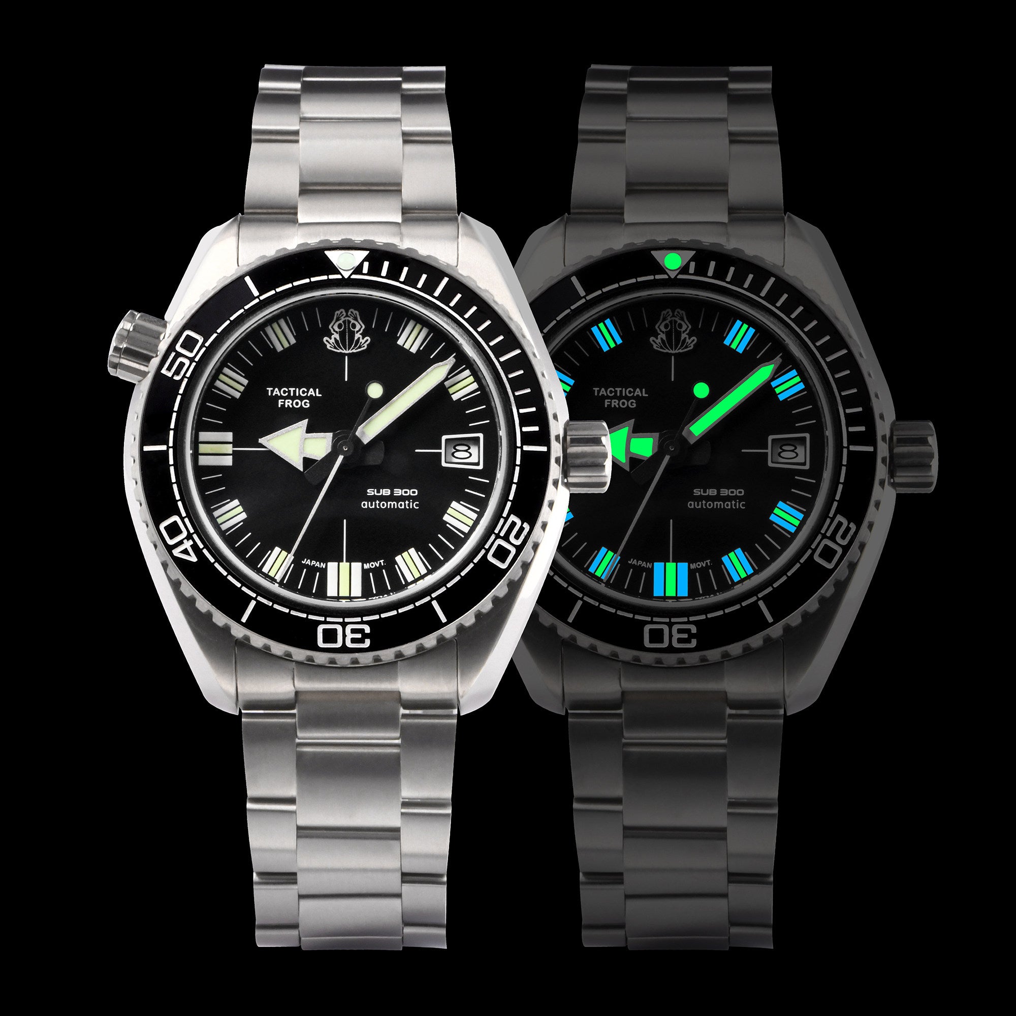 Tactical Frog Titanium SUB300 Vintage Diver Watch H36