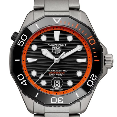 TAG Heuer Aquaracer Professional 500 Date Titanium (orange)