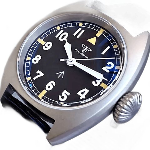 Tandorio TD102T Titanium Pilot Identity Crisis Domed AR 36mm