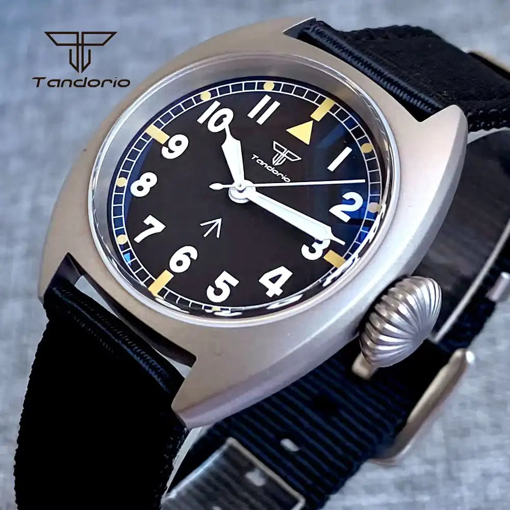 Tandorio TD102T Titanium Pilot Identity Crisis Domed AR 36mm