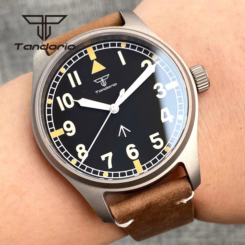 Tandorio TD141 Titanium 39mm Pilot